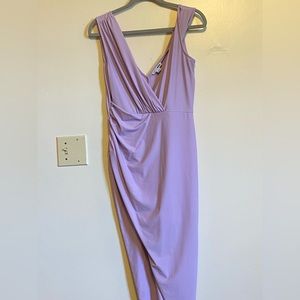 Fashion Nova Lilac Purple Slit Dress